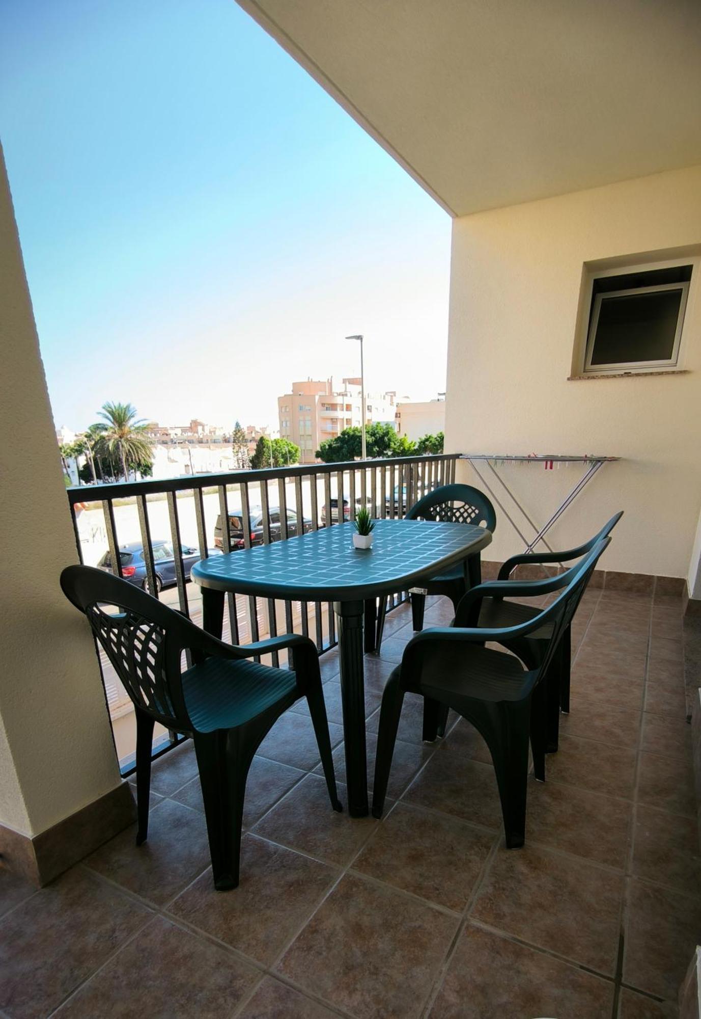 Apartamento Dos Habitaciones Con Piscina Y Gran Terraza Roquetas de Mar Eksteriør billede